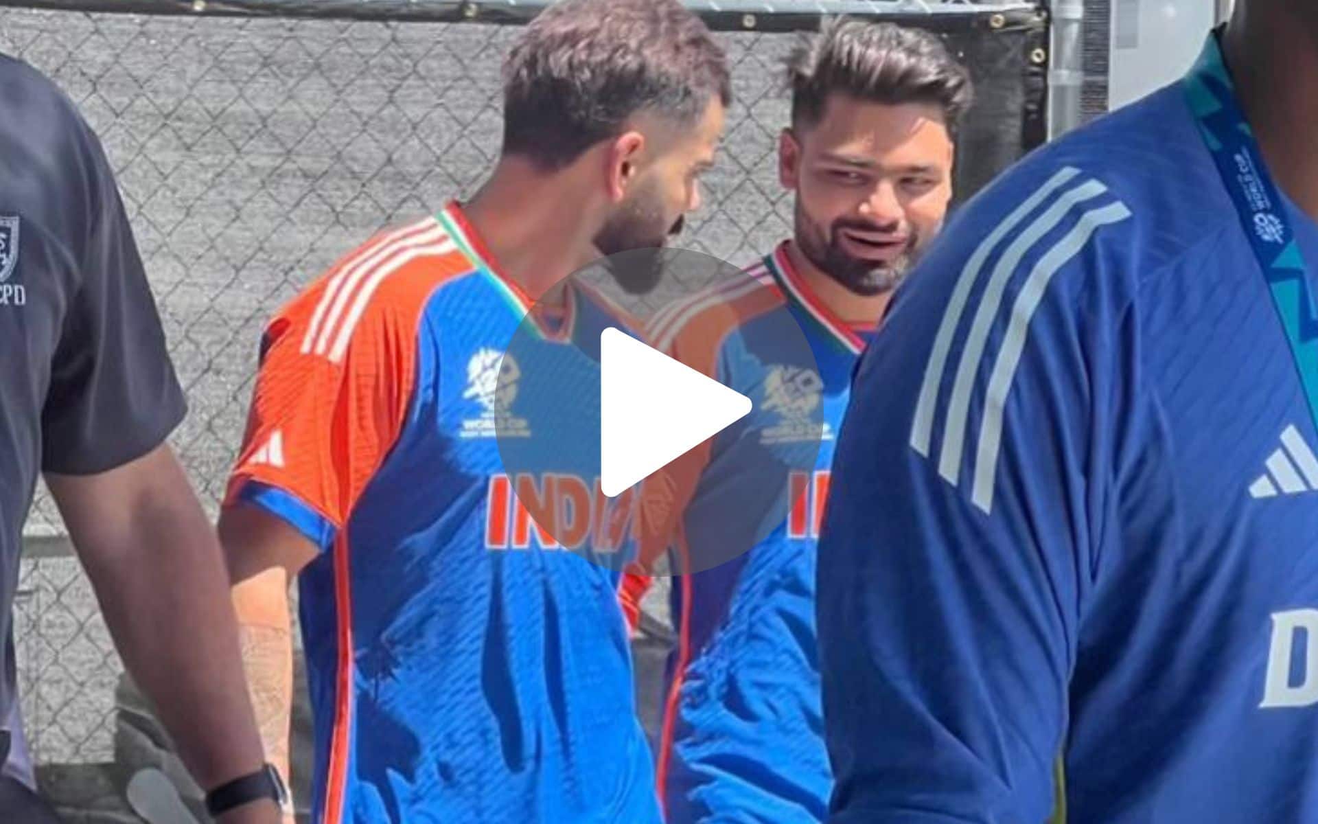[Watch] Kohli Echoes 'God's Plan Baby' After Meeting Rinku Singh For The First Time In New York